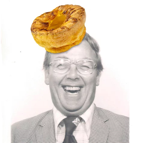 Gordon with Yorkshire Pudding hat