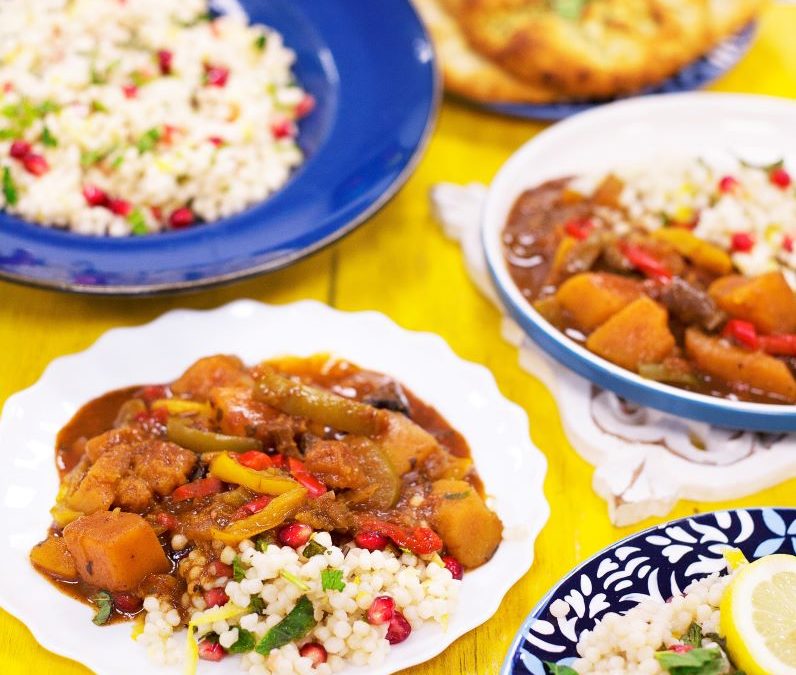 Mixed Pepper and Butternut Squash Tagine